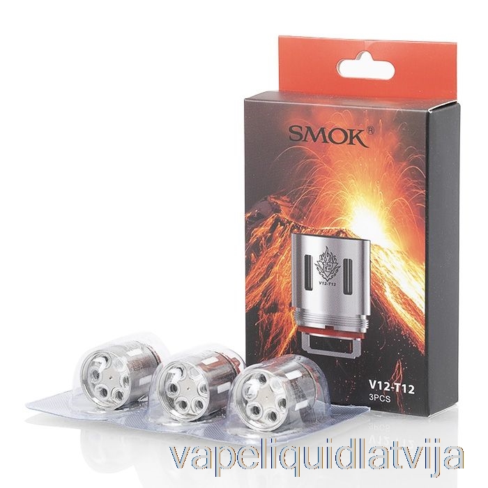 Smok Tfv12 Rezerves Spoles Un Rba 0,12ohm V12-t12 Divpadsmitpirkstu Zarnas Spole (3 Iepakojumā) Vape šķidrums